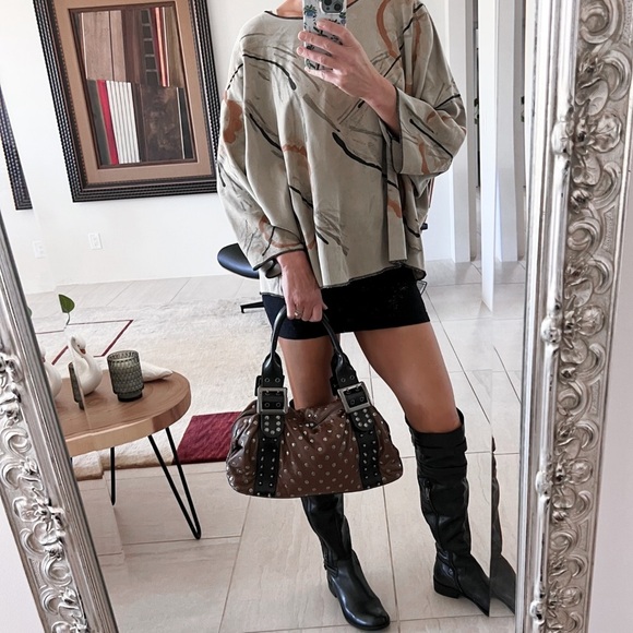 Monika Astara Dale Top Tunic Hand Painted African Inspired Design - Picture 1 of 9